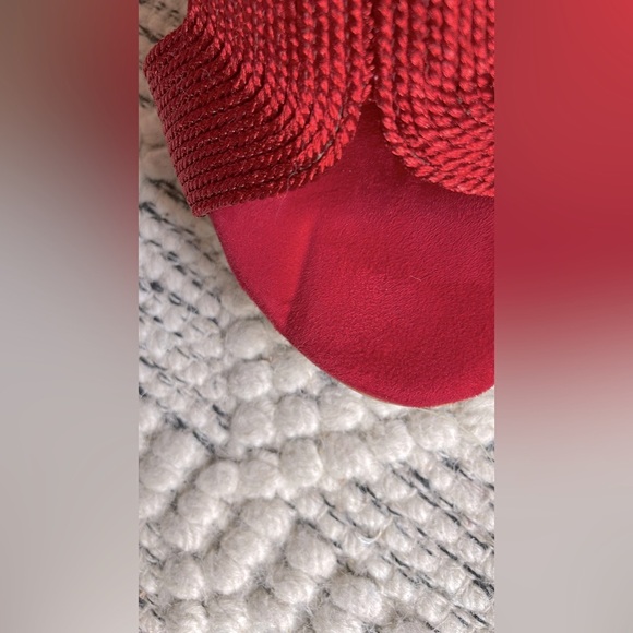 DAVID TATE Vibe Red Braided Slide Sandals Women’s Size 8.5M - Picture 13 of 13